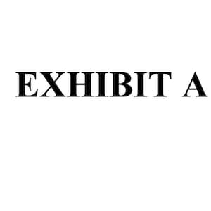 Uniform PDF Exhibit Cover Pages - Exhibit Letters A-Z