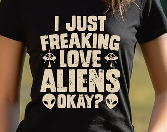Aliens, UFO, Alien Love, Extraterrestrial, UFO Shirt, Unisex Jersey Short Sleeve Tee