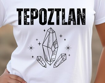 Tepoztlan, Mexico, Mexican Shirt, Crystals, Hippie, Unisex Jersey Short Sleeve Tee