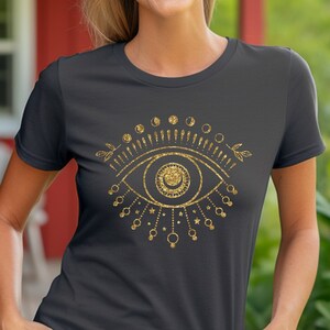 Eye, Evil Eye, Boho Shirt, Short Sleeve Tee