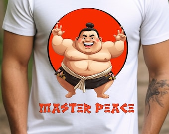 Sumo, Luchador de Sumo, Camisa divertida, Camisa asiática, Japonesa, Humor, Camiseta de manga corta Unisex Jersey