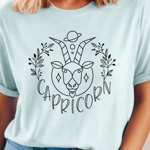 Capricorn, Capricorn Gift, Horoscope, Astrology, Astrology T-Shirt, Short Sleeve Tee