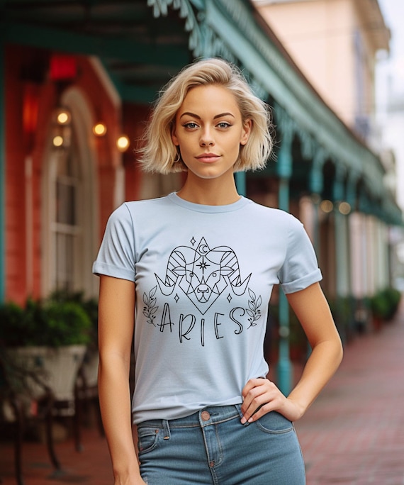 Aries, Aries T-Shirt, Horoscope Shirt, Astrology Shirt, Jersey Short Sleeve Tee