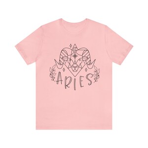 Aries, Camiseta Aries, Camisa del Horóscopo, Camisa de Astrología, Camiseta de Manga Corta Jersey imagen 7
