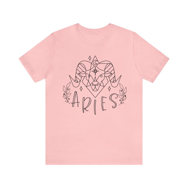 Aries, Camiseta Aries, Camisa del Horóscopo, Camisa de Astrología, Camiseta de Manga Corta Jersey imagen 7