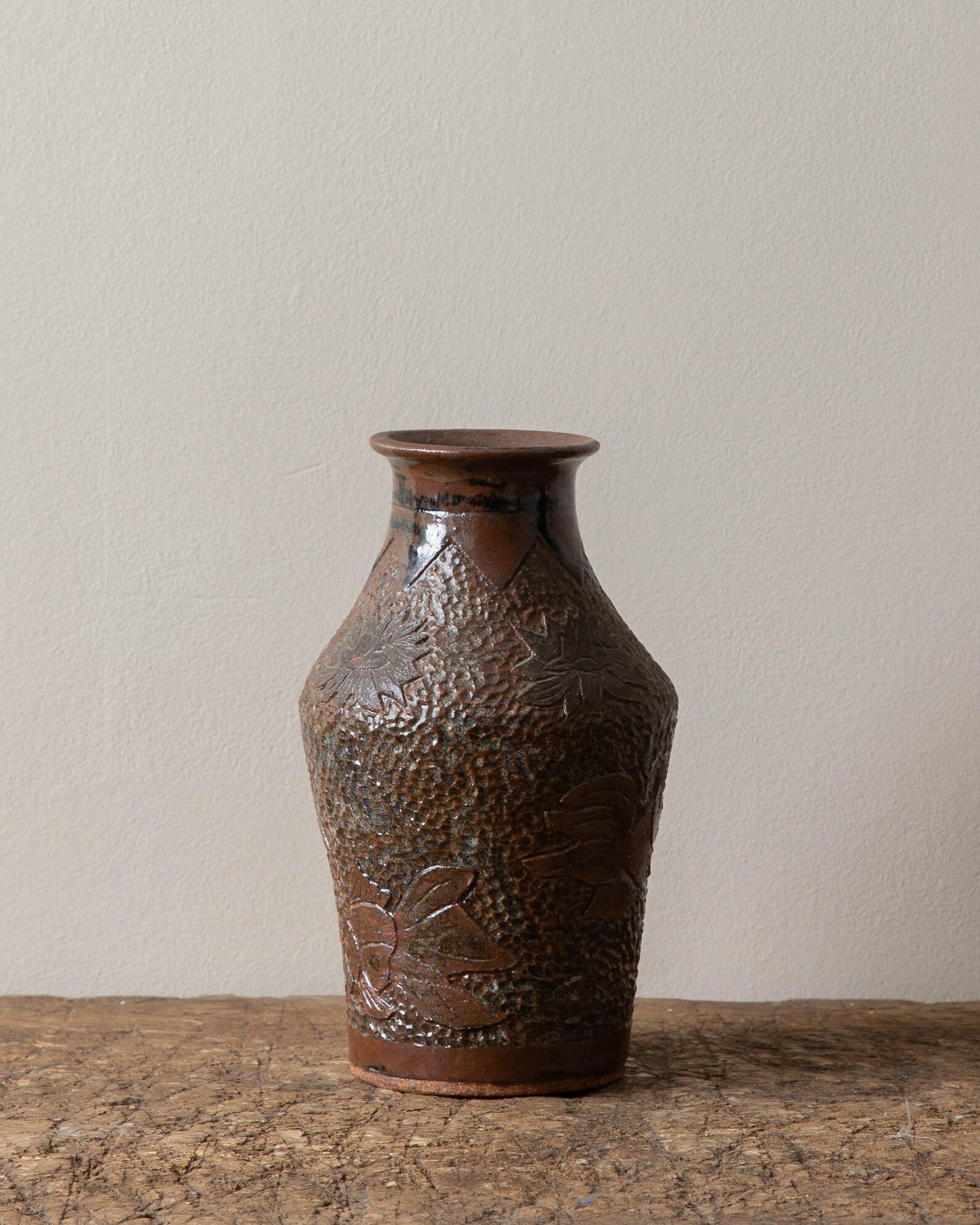 Vintage Studio Pottery Vase W/ Fish Design - Etsy