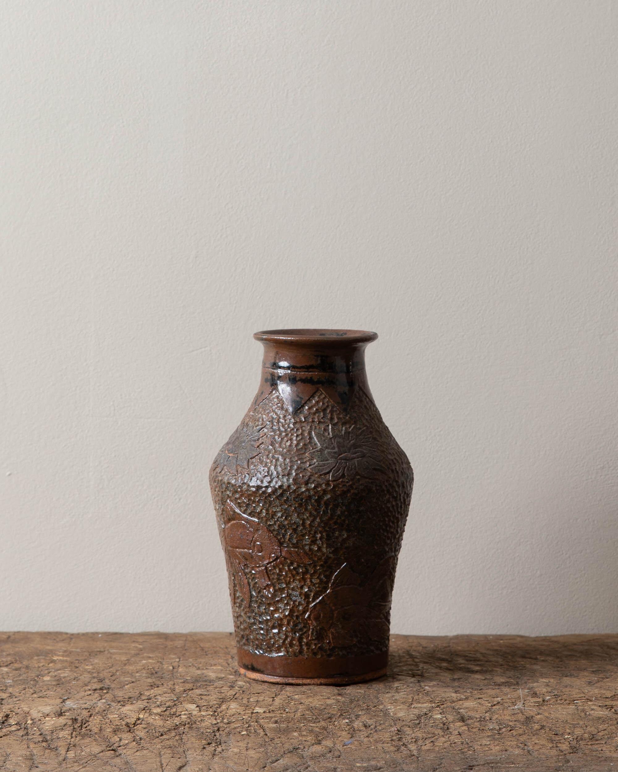 Vintage Studio Pottery Vase W/ Fish Design - Etsy