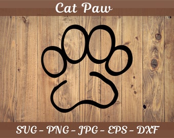 Cat Paw Svg, Paw Svg, Cat Svg, Animal Paw Svg, Cat Love Svg, Puppy Paw SVG, Paw Print, Cat Paw Png, Cat Paw Silhouette, Cut File For Cricut