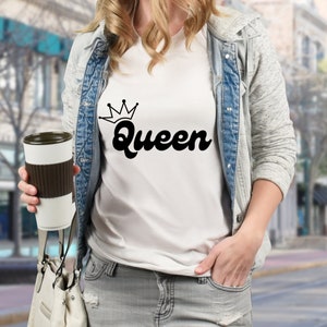 King and Queen Svg Png, Valentine Shirt Svg, Playing Card King Queen ...