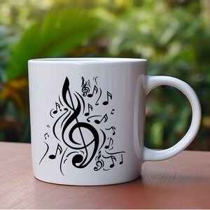 Music notes SVG files perfect for t-shirts, stickers, posters, and scrapbooking