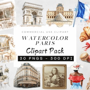 Aquarelle Paris Clipart, Clipart fille Français, Tour Eiffel, Collection Paris, mignon Paris Cafe, clipart Parisien, clipart cuisine Paris