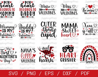 Valentine SVG Bundle | Love Valentine SVG | Retro Valentine Cut Files | Be Mine SVG | Couple Love Svg | Shirt Designs