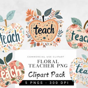 Retro Teach png, beste leraar ooit png, boho-sublimatie, appel png, teach sweater, Teacher Life png, trendy lerarenshirt, school png