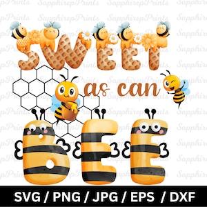 Sweet Bee Design, Modern Bee Design, Bee Themed Shirt, Honey Bee Png, Sweet As Can Bee Svg Png, Sweet Shirt Svg Png, Bee Hive Svg Png