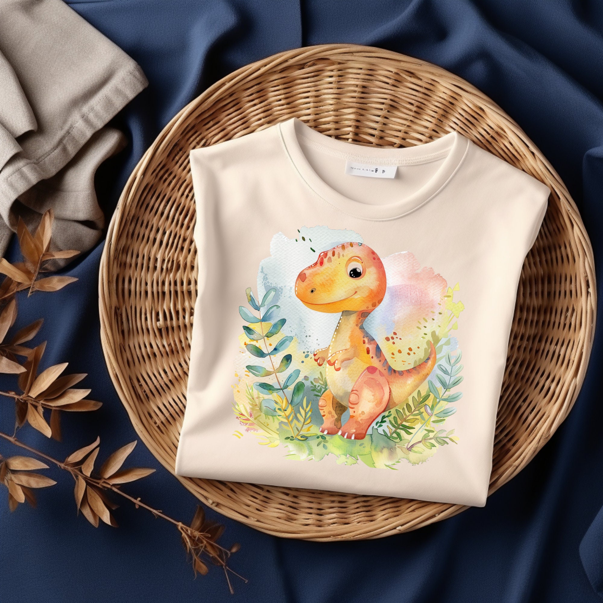 Watercolor Baby Dinosaur Clipart Bundle, Cute Dino Illustrations for ...