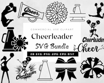 SVG-Bundle für Cheerleader, SVG für Cheerleader-Mama, SVG für Cheerleader-Papa, SVG für Pompons, Cheerleader-Shirt-Design, Cheerleader-Silhouette, Cheerleader-Schnittdatei