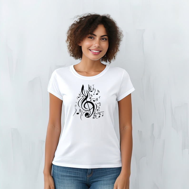 Elegant musical notes digital download for creative projects and artistic designs
