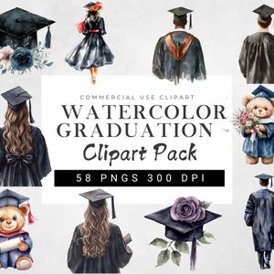 Formatura em aquarela PNG Clipart, Elementos de diploma, Boné de formatura PNG, Chapéu de formatura PNG, Elementos de design de formatura para projetos DIY