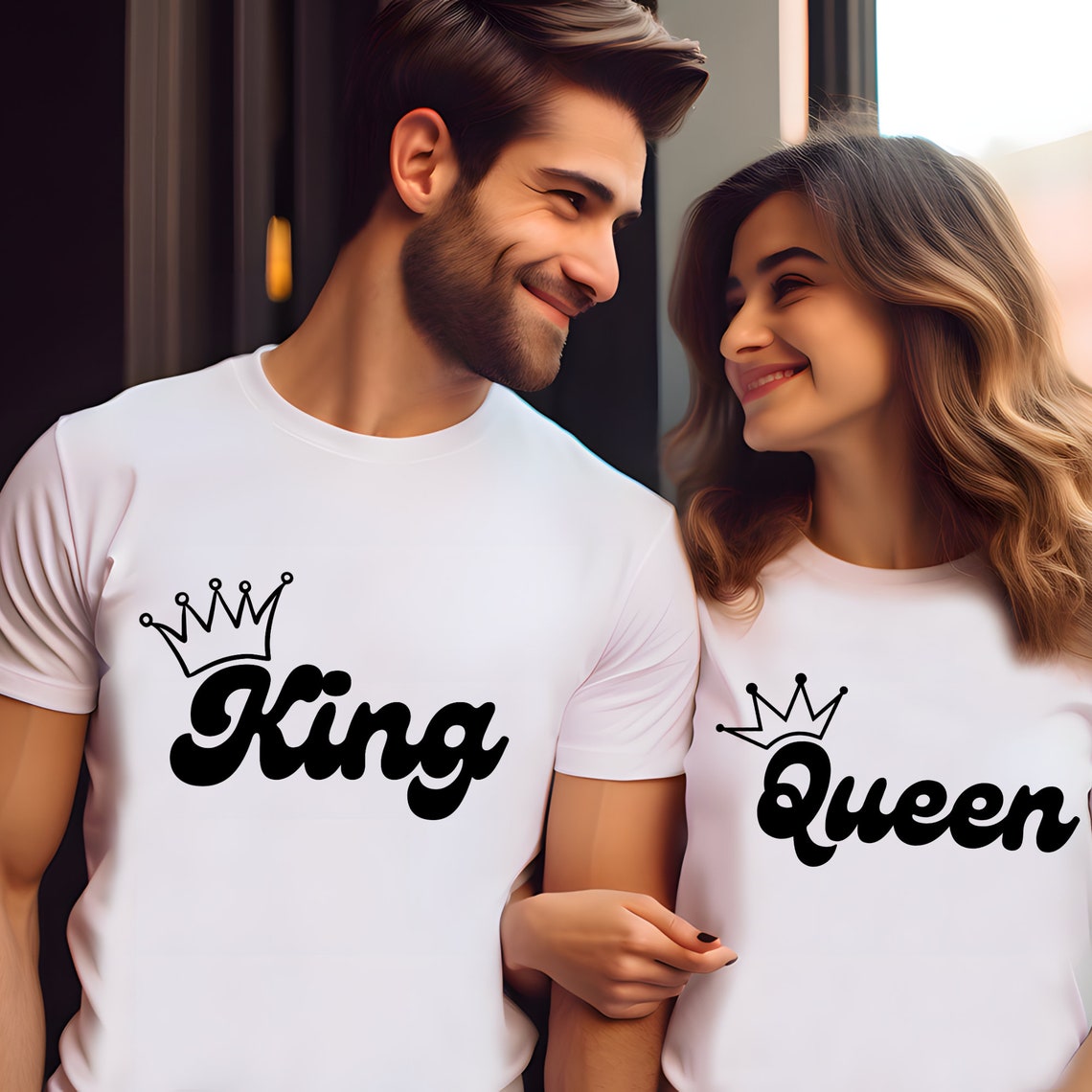 King and Queen Svg Png, Valentine Shirt Svg, Playing Card King Queen ...