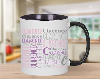 Custom Repeating Name Coffee Mug, Personalized Gift