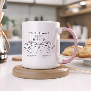 Personalized Best Friend Gift, Long Distance, Friendship mug, Best Friend Gift, Friend Birthday, Custom Bestie Mug, Christmas Gift