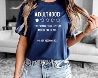 Camiseta divertida de 1 estrella para adultos: humor sarcástico para adultos, regalo para millennials, chiste de "pagar para ganar", gráfico reconocible, divertida.
