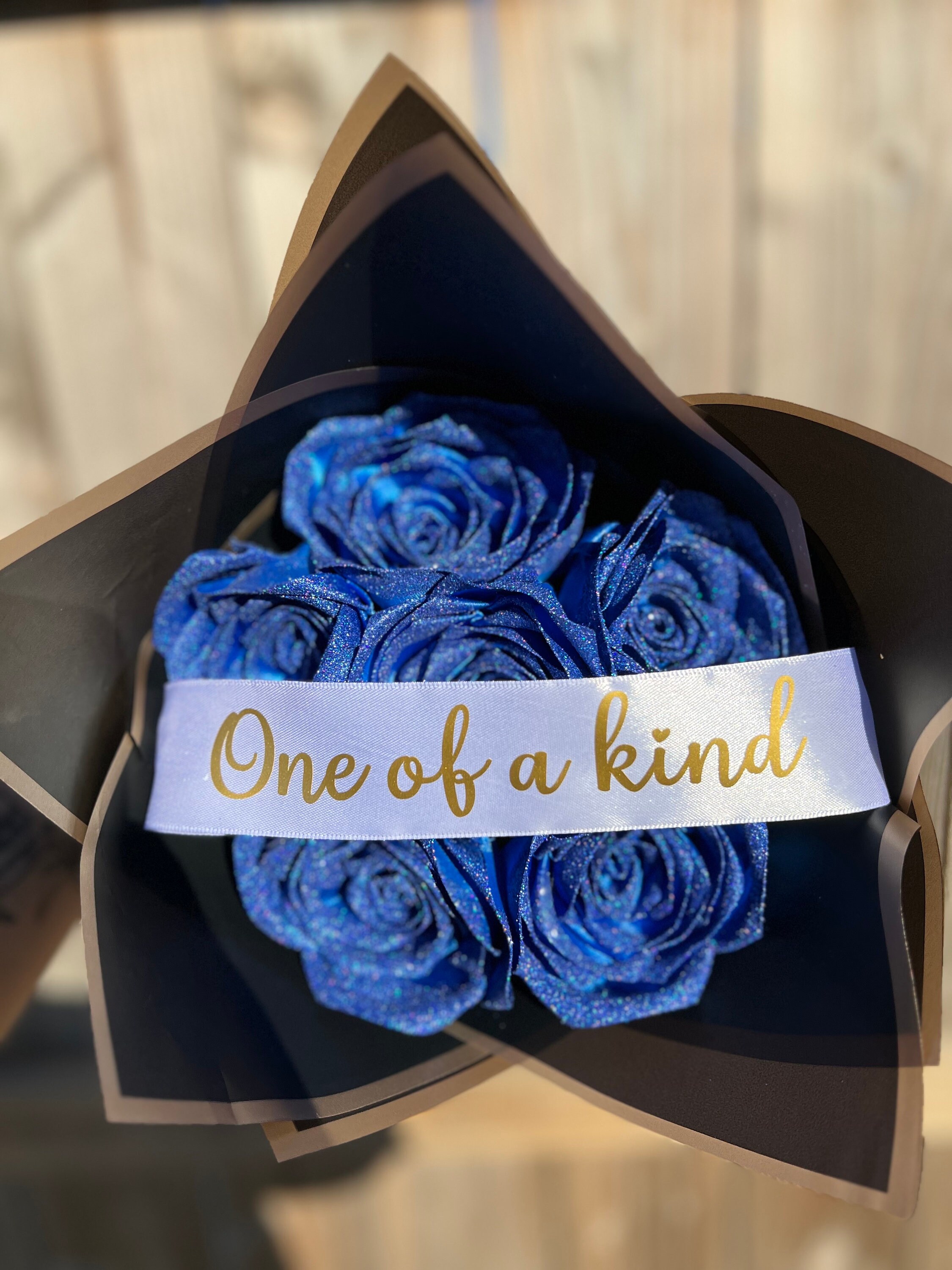 Glitter Forever Roses Bouquet - Etsy