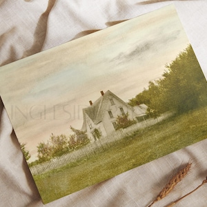 Anne of Green Gables Colorized Vintage Photograph by L.M. Montgomery | Silver Bush Cottage, Prince Edward Island | Unframed Giclée Art Print