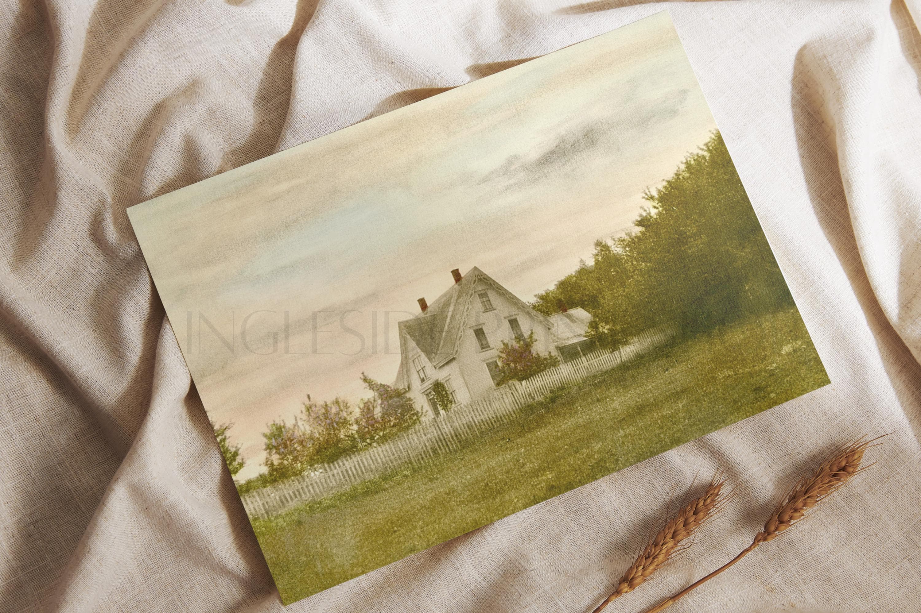 Anne of Green Gables Colorized Vintage Photograph by L.M. Montgomery | Silver Bush Cottage, Prince Edward Island | Unframed Giclée Art Print