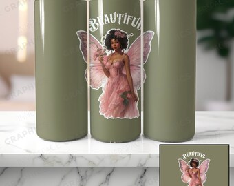 Sublimacja na kubek z motywem szałwiowej wróżki (plik PNG do pobrania)