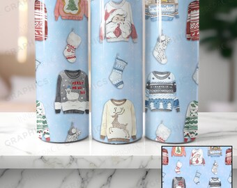 Świąteczny sweterek-worek, bezszwowy wzór świąteczny (do pobrania cyfrowego)