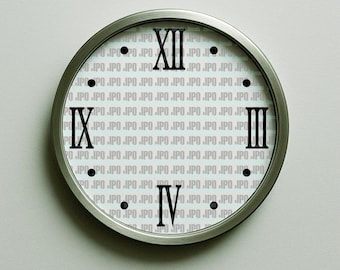 Roman Numeral Clock Face Decal – Vintage Style, DIY Restoration