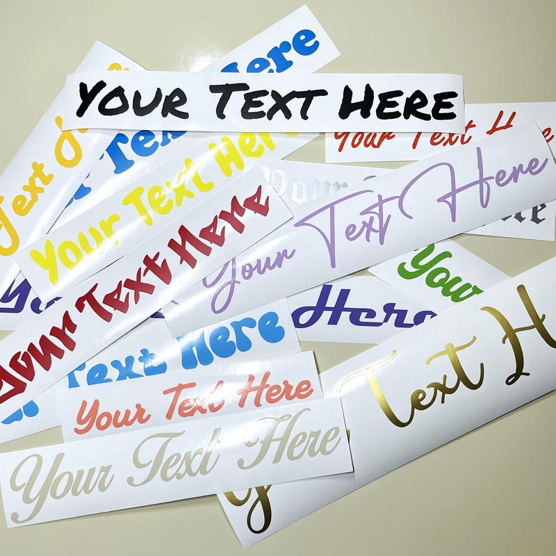 Decal Vehicle Letters Name Sticker Waterproof Car - Etsy