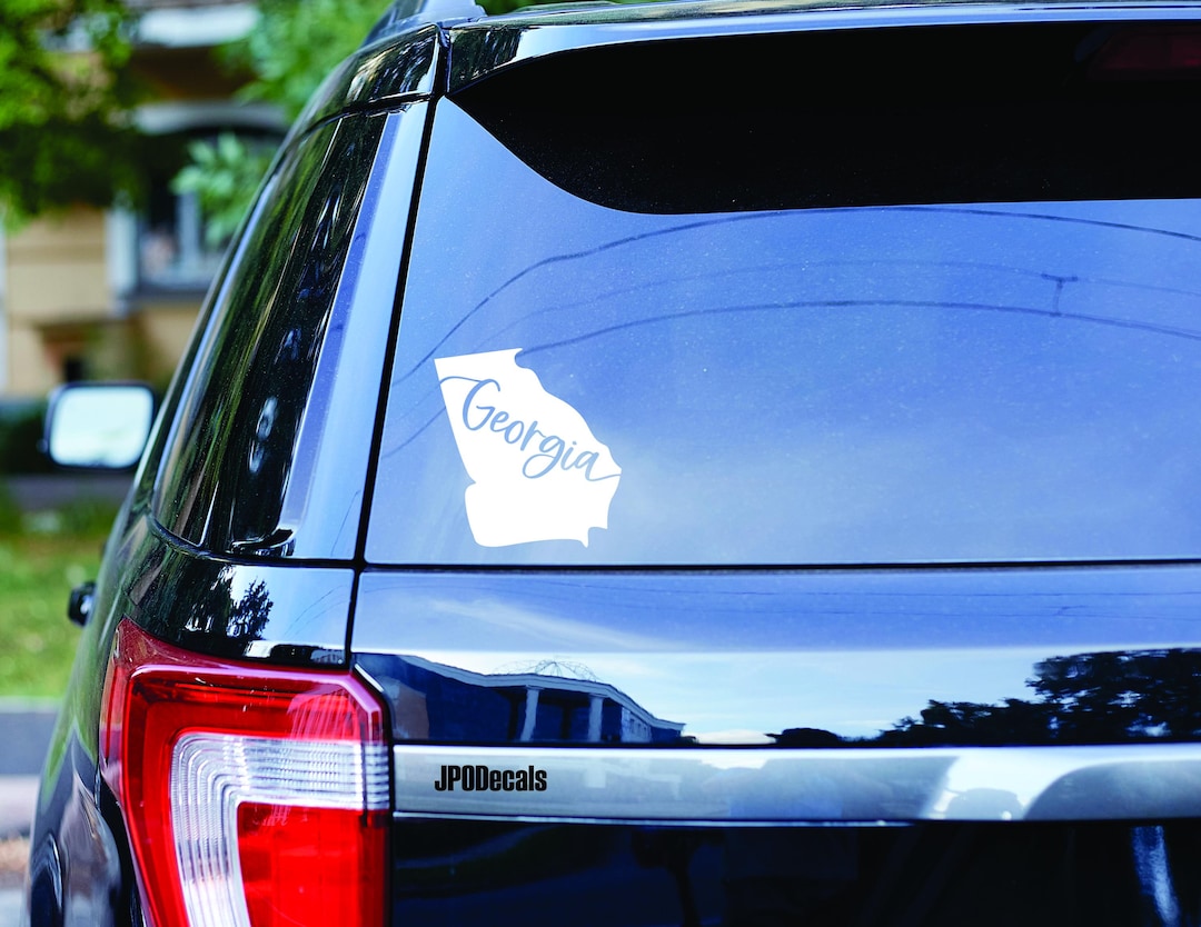 Sample Georgia Tag Sticker Georgia State Decal - Premium Outdoor Vinyl Sticker - Etsy
