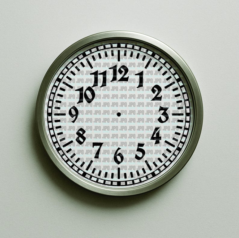 Clock Face Vinyl Decal – Custom Color & Size, Restoration DIY - Etsy