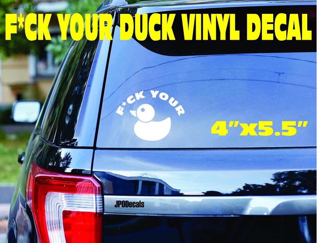F*ck Your Duck Vinyl Decal Sticker - Anti-jeep Sheep - Etsy