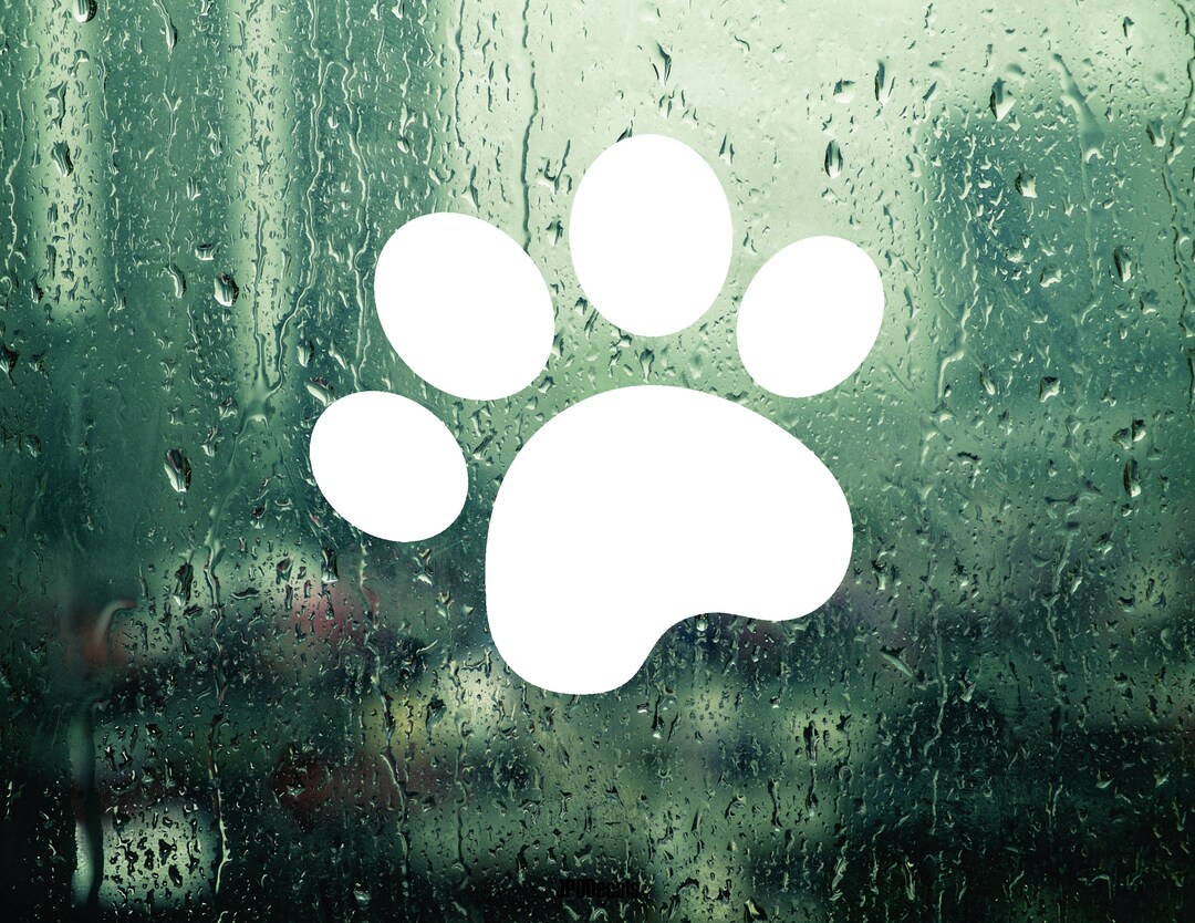 Die Cut Paw Print Style 2 Vinyl Decal Transfer Sticker Cut From Premium