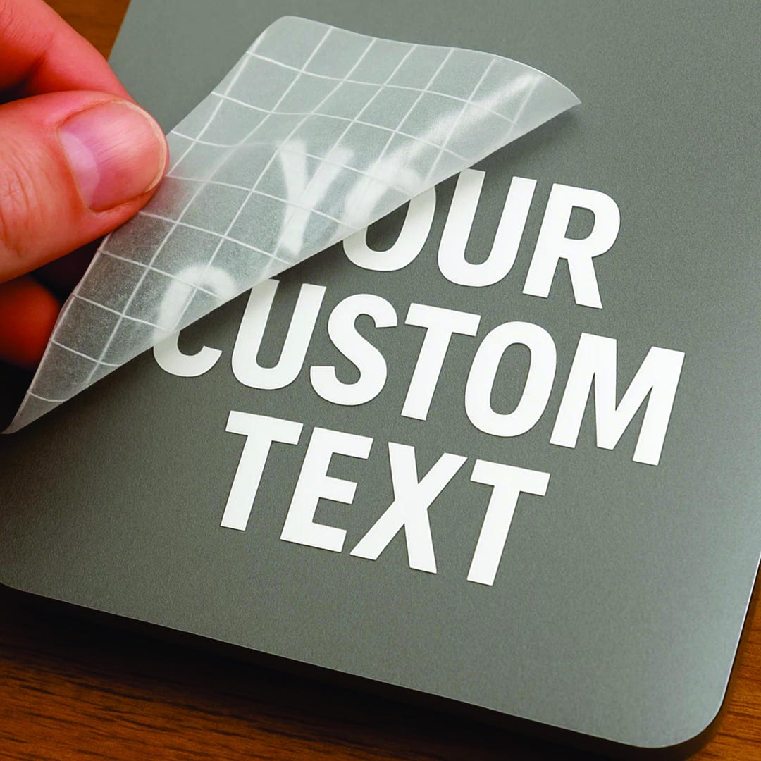 Custom Vinyl Lettering Transfer Decal Personalized Text Weatherproof UV ...