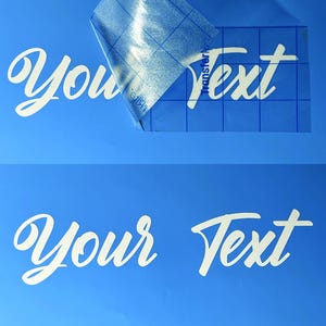 Custom Vinyl Lettering Transfer Decal Personalized Text Weatherproof UV ...