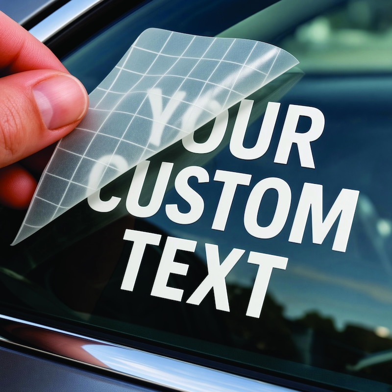 Custom Car Text Decals - Etsy