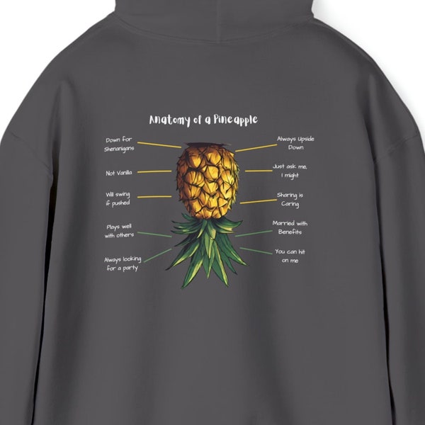 Anatomy of an Upside Down Pineapple Swinger Hoodie