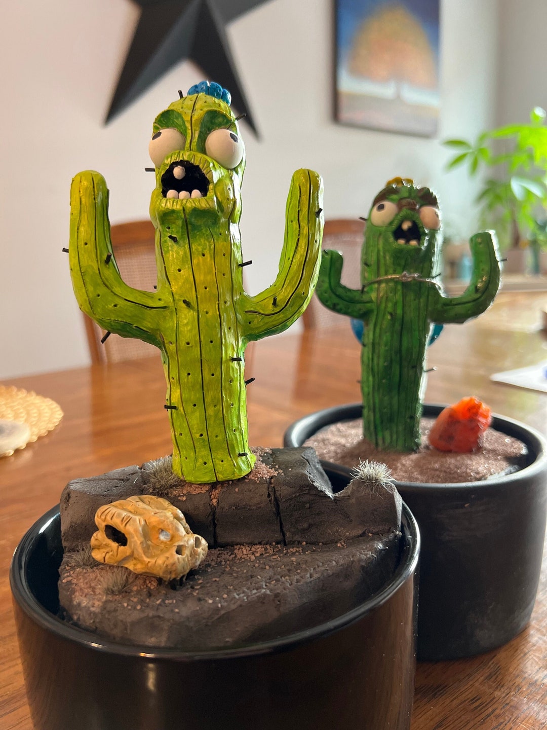 Cactus Clay Sculpture - Etsy Canada