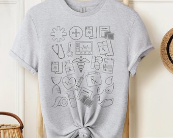 Medical Doodle Shirt: Gift for Medical Students & Nurses