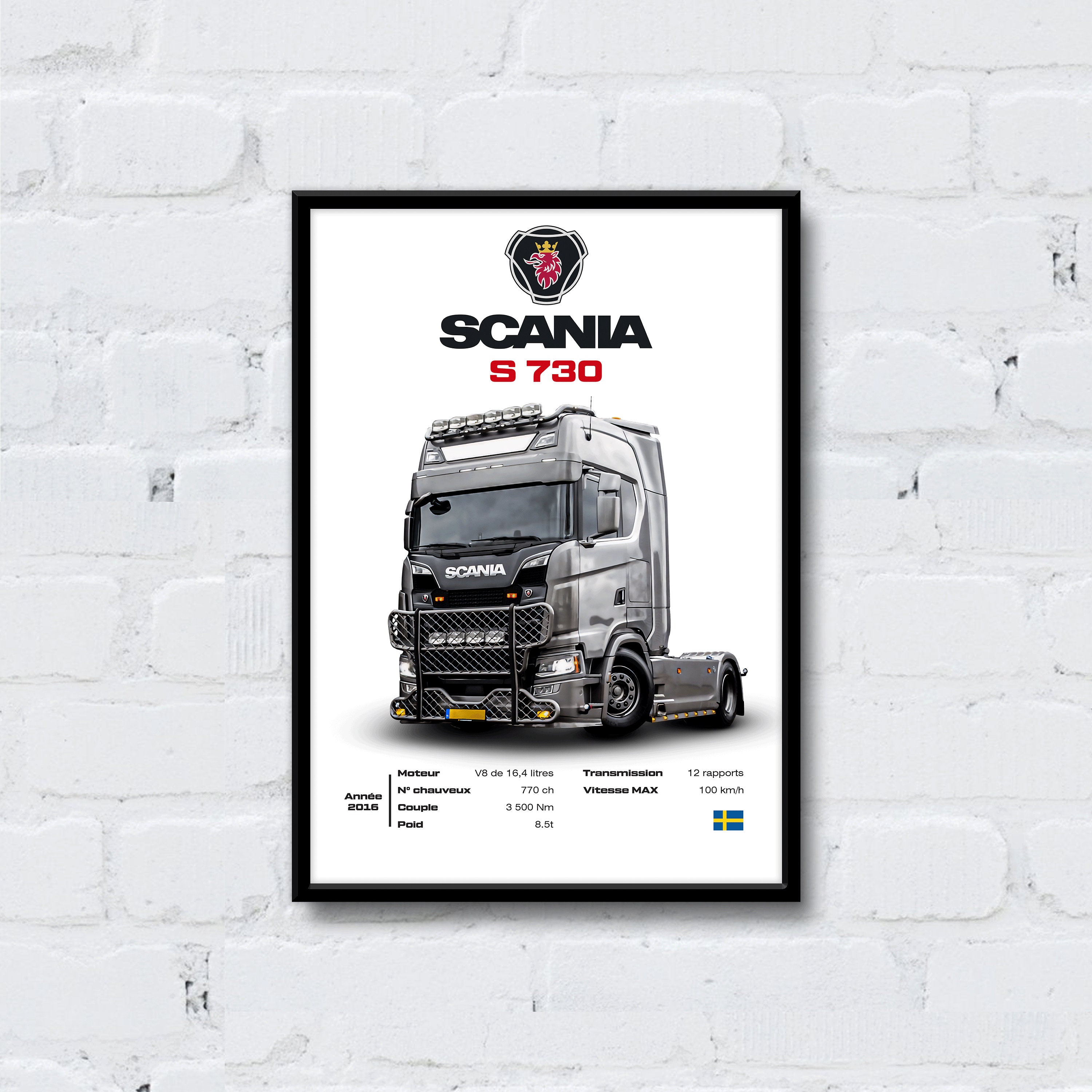 Décoration d'un camion Scania R-450 - Servimedia publicité