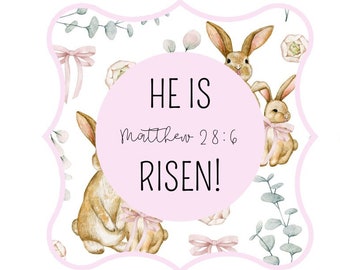 He Is Risen Gift Tag