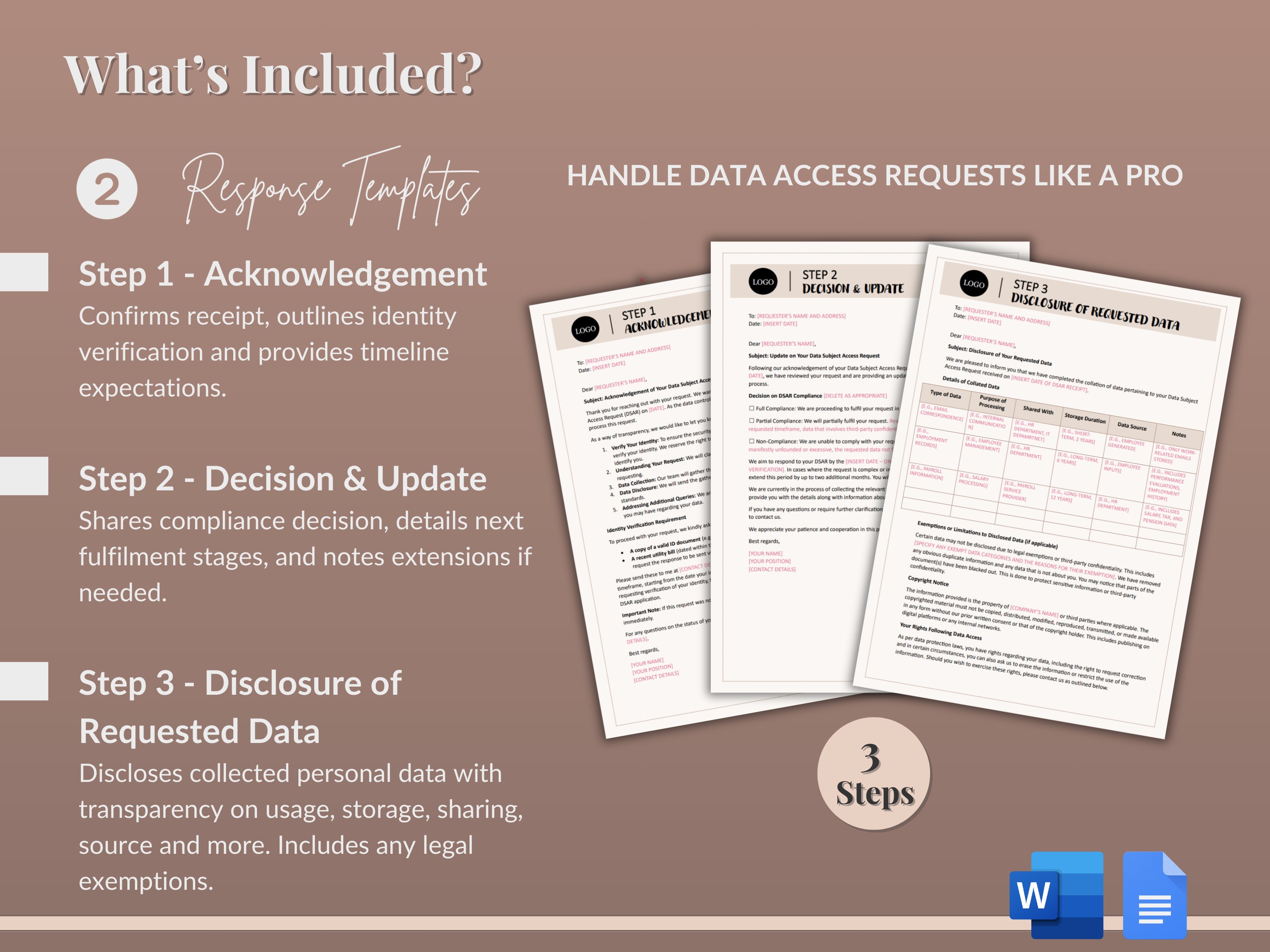 Customizable DSAR Toolkit: GDPR Data Request Form & Templates (digital ...