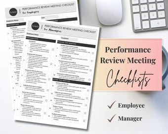 Employee Performance Review Meeting Checklists for Managers (Printable)