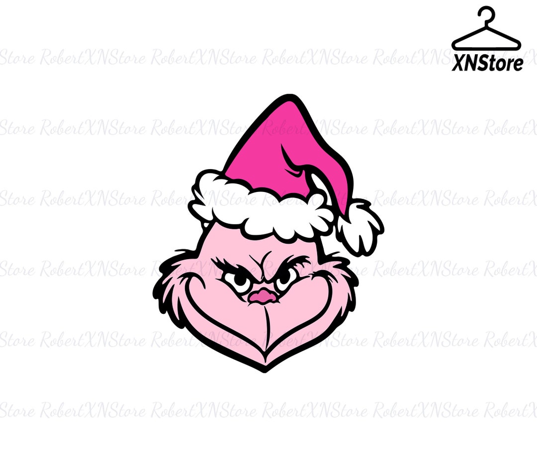 Pink Grinch Svg Grinch Face Svg Pink Hat Svg Grinch Svg - Etsy
