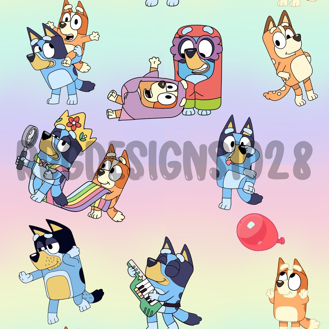 Blue Heeler Seamless PNG DIGITAL FILE - Etsy