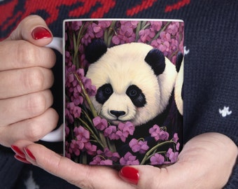 Panda Becher, Panda Geschenk für Frauen, Panda Kaffeetasse, Panda Kaffeetasse, Panda-Liebhaber Geschenk, Panda Liebhaber Tasse, Panda Blumenbecher, Panda Teetasse